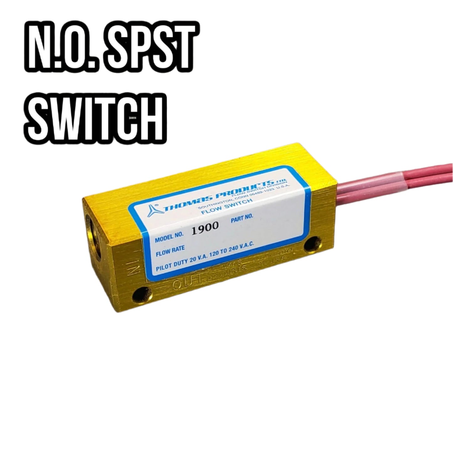 NO SPST front view