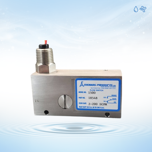 Piston Vane Flow Switch Liquid / Water / Oil or Gas / Air - SST (Stainless Steel) - 1500 Series