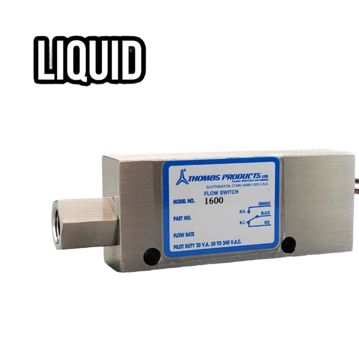1600 Series Liquid or Gas Flow Switch - SST | Thomas Products