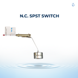 Brass-SST-AlNiCo / SPST - Red-Common - Red-NC (non-polar switch)