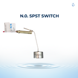Brass-SST-AlNiCo / SPST - Red-Common - Red-NO (non-polar switch)